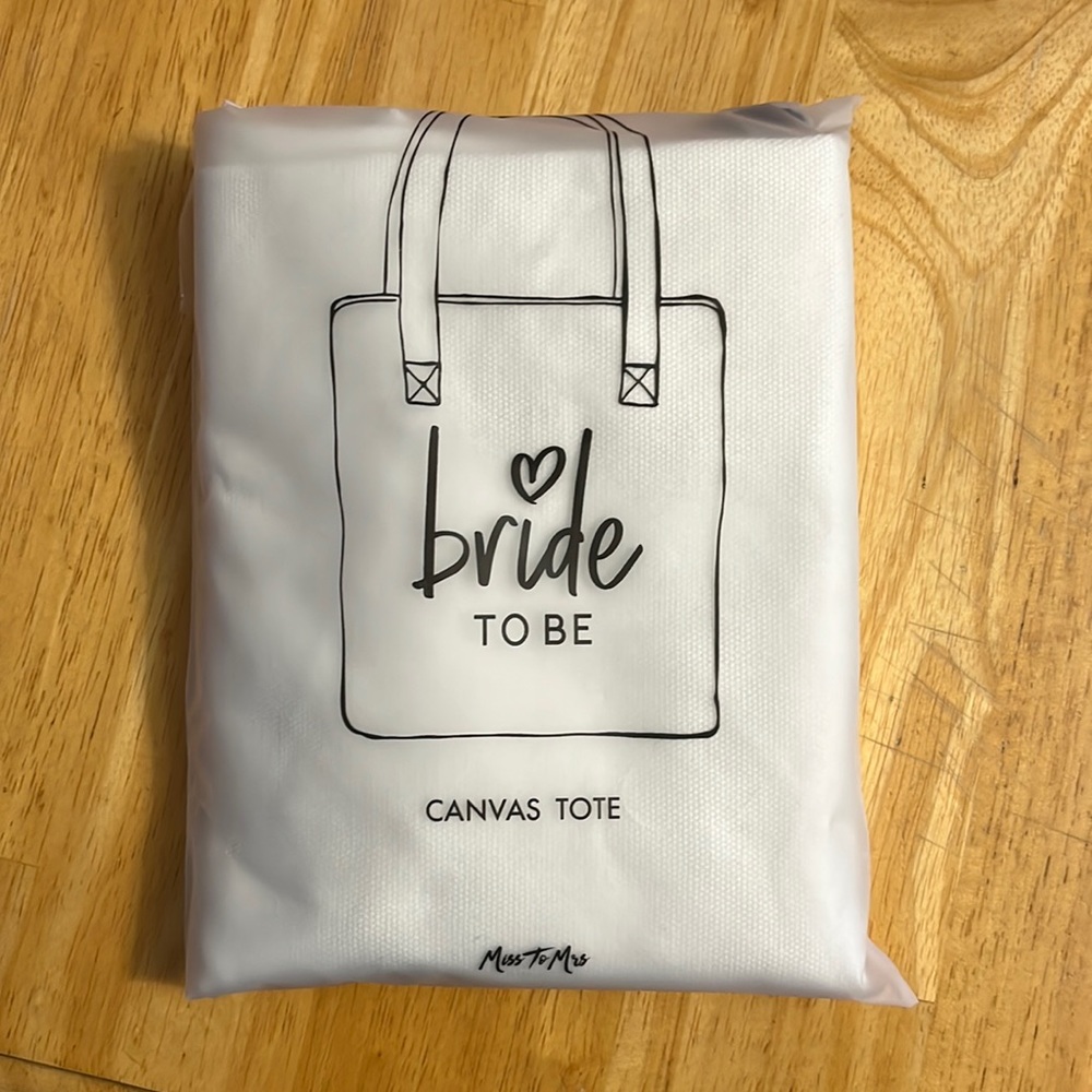 Bride to Be Canvas Tote